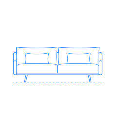 Furniture Couches Sofas Costura Sofa Outline Svg Vector, Free Vectors File